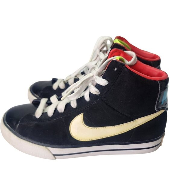 NIKE Sweet Classic High Glossy Black Patent Leather Size 6Y Youth #367112-01 - Picture 4 of 13